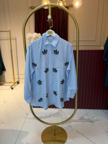 Lale Gömlek (bebek mavi)