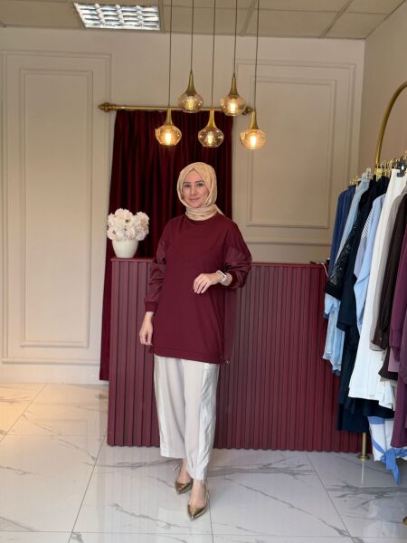Paraşüt Detaylı Pantolon (Bej)