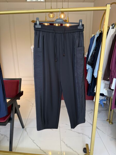 Paraşüt Detaylı Pantolon (siyah)