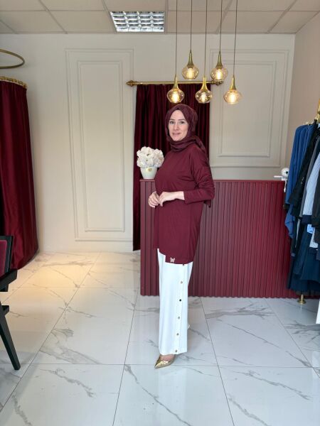Çıtçıt Detaylı Oysho Pantolon (beyaz)