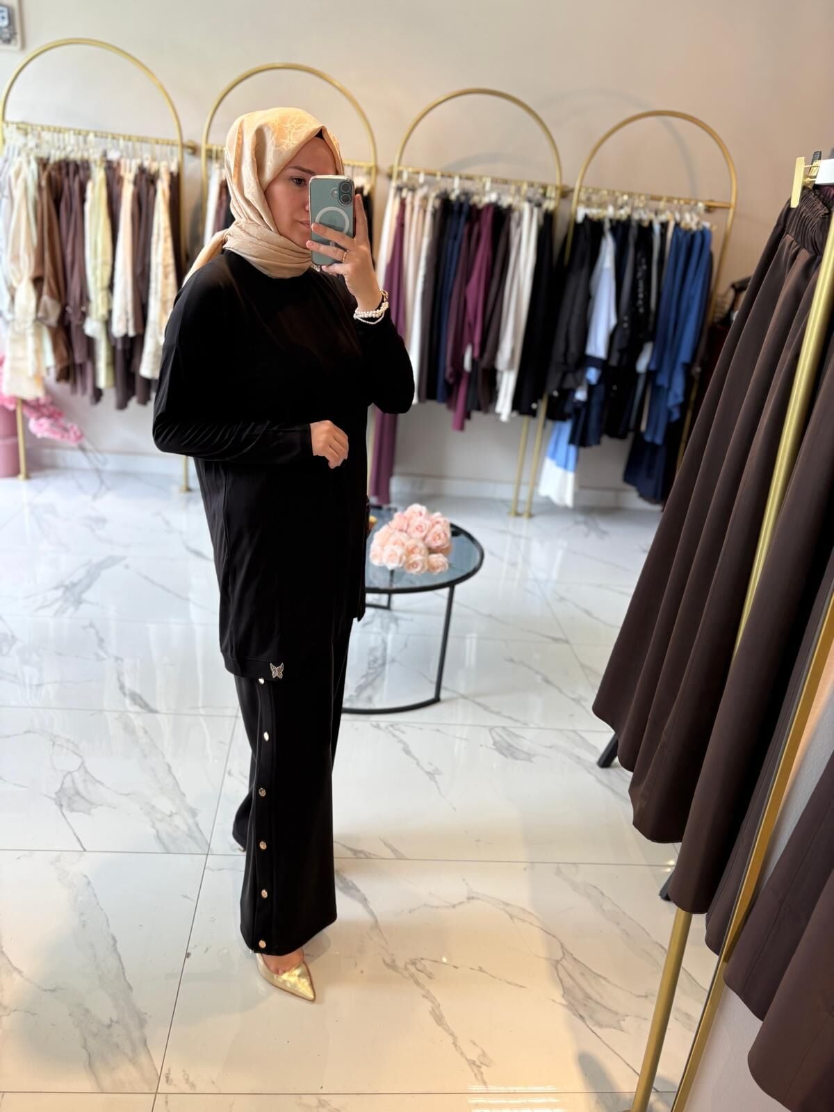 Çıtçıt Detaylı Oysho Pantolon (siyah)