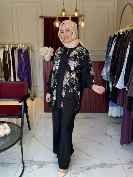 Elisa Çiçek İşlemeli Takım