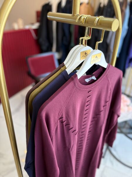 Nuss Triko Tunik bordo - 1