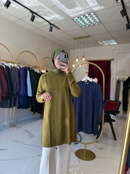 Nuss Triko Tunik YEŞİL  - 2