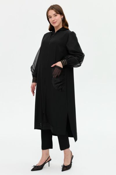 müsemma şifon detaylı kap