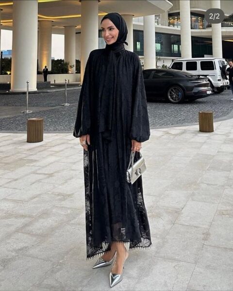 Hafsah Elbise Siyah - 4