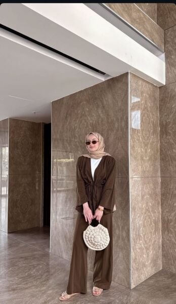 Taşlı Kimono Takım