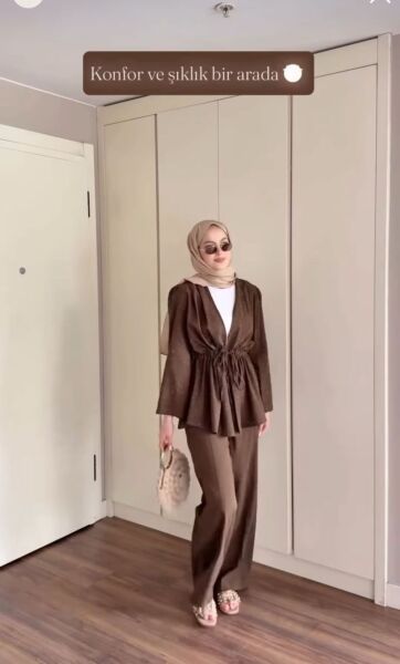 Taşlı Kimono Takım