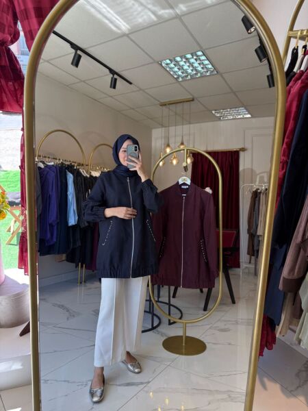 Bomber Ceket bordo - 1