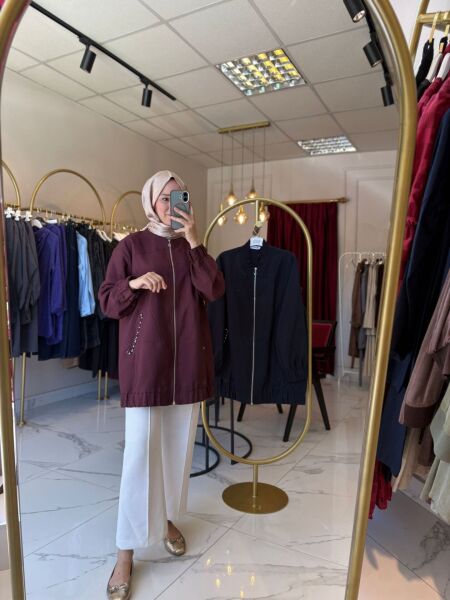Bomber Ceket bordo - 2