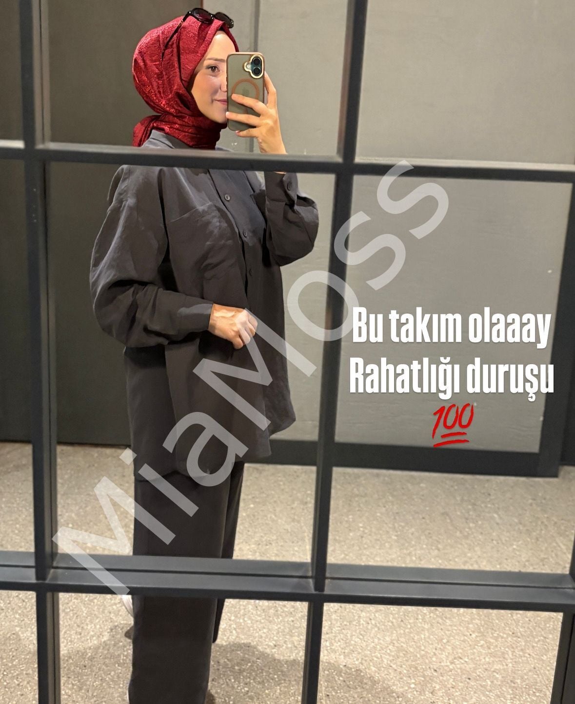Nuss Tensel Takım 2 - bordo