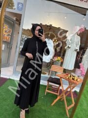 TAŞ DETAYLI MERSERİZE ETEKLİ TAKIM
