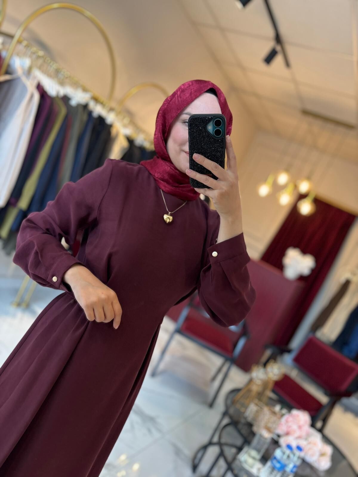 Nuss Sahra Elbise Siyah - 2