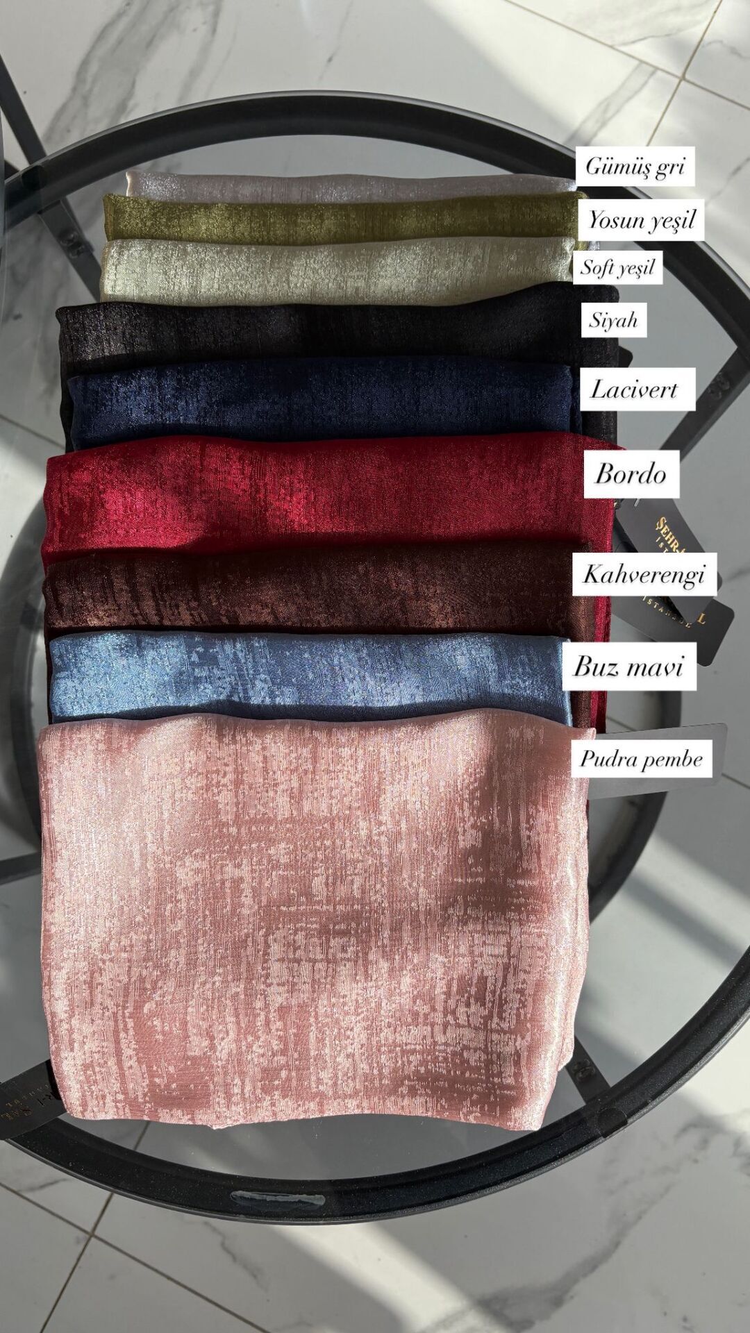 Jakarlı Parlak  Miamoss Şal