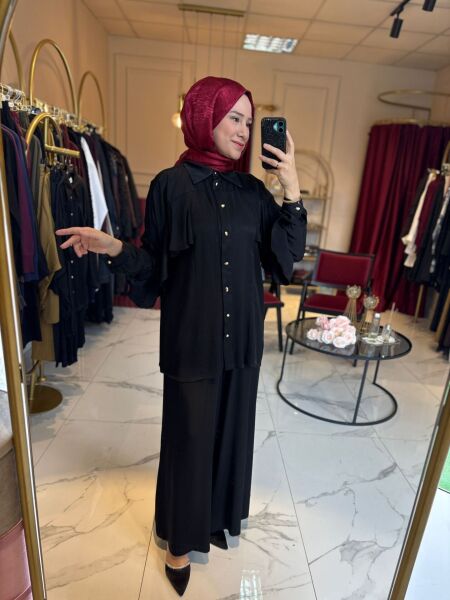 Beys Design Volanlı Takım Siyah - 2