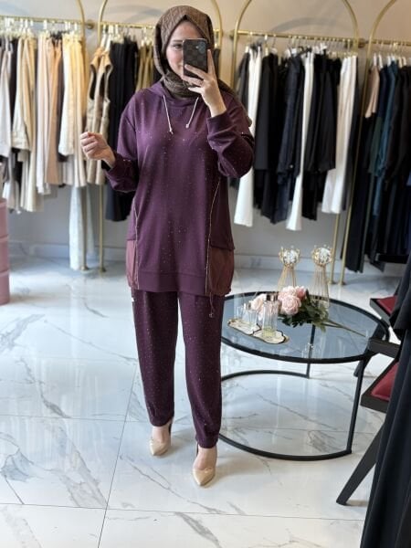 Qmash İkili Spor Takım ( Bordo )