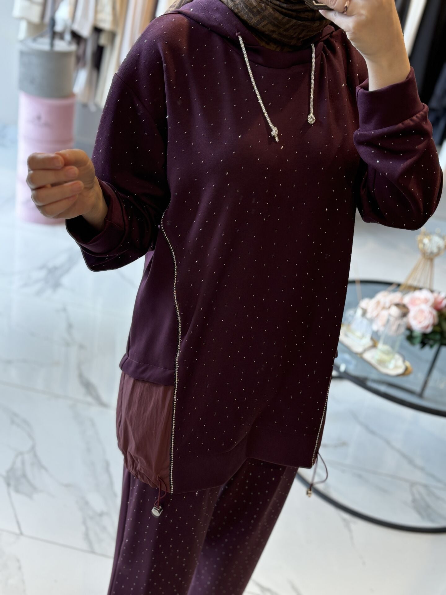 Qmash İkili Spor Takım ( Bordo )