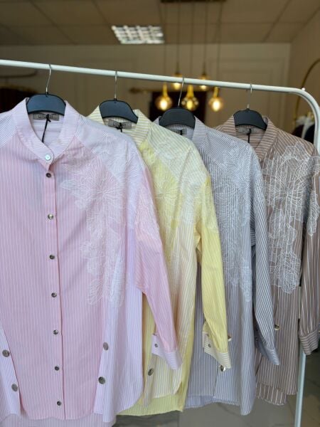 Qmash Güpür Detaylı Gömlek