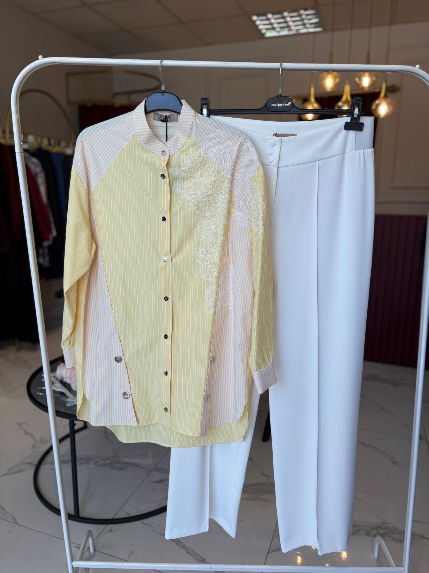 Qmash Güpür Detaylı Gömlek