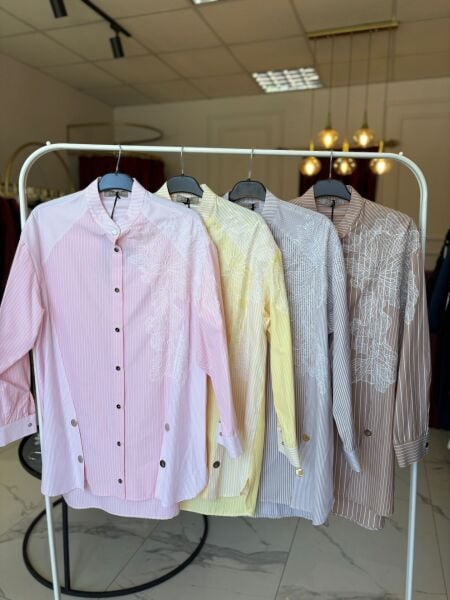 Qmash Güpür Detaylı Gömlek