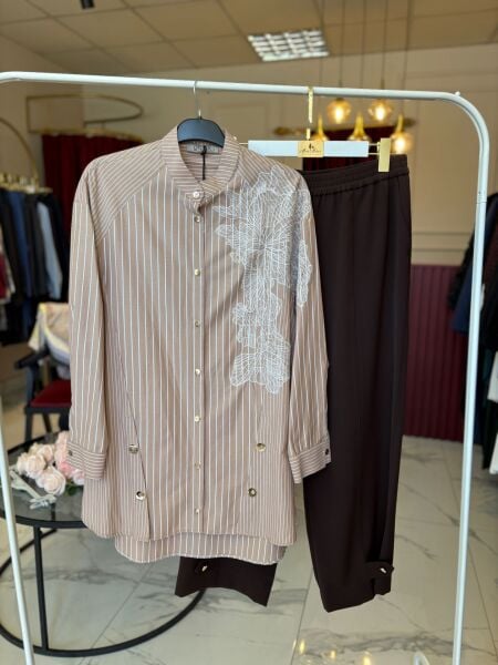 Qmash Güpür Detaylı Gömlek