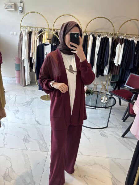 Liora 3’lü Takım ( bordo )