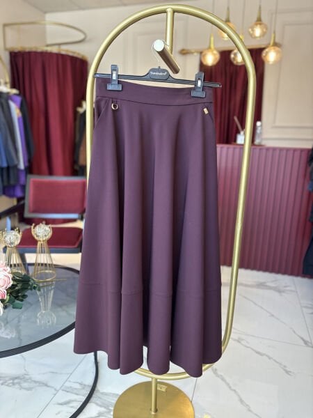 Yusuf Özdemir Kloş Etek Bordo