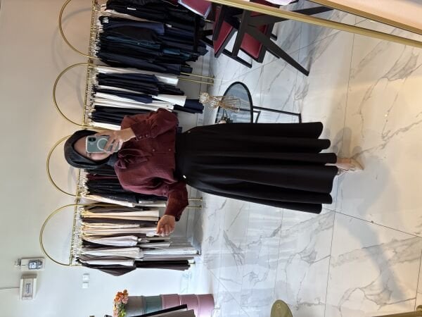 Yusuf Özdemir Kloş Etek siyah