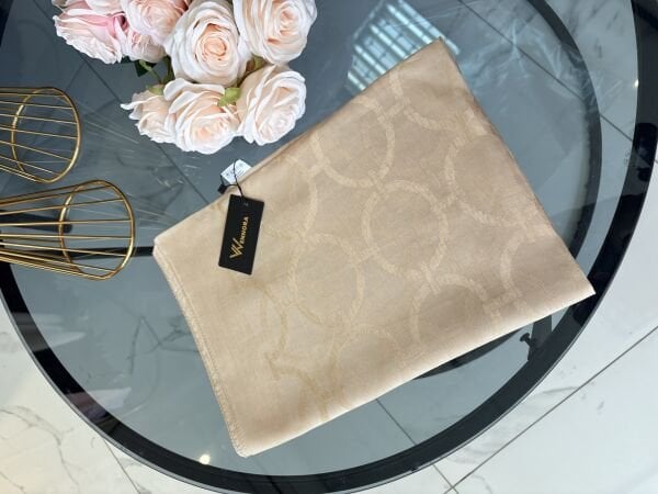 Wennora büyük zincir desen açık kahverengi