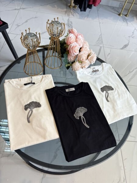 Qmash kısa kollu içlik tunik