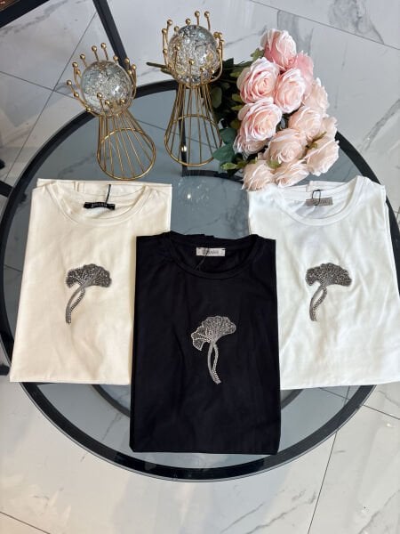 Qmash kısa kollu içlik tunik