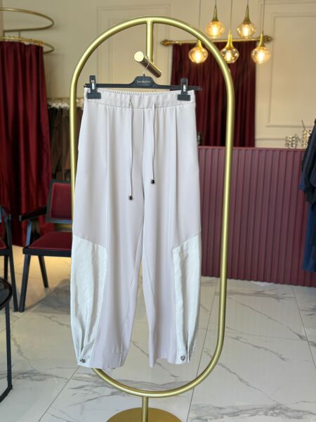 Paraşüt Detaylı Pantolon bej