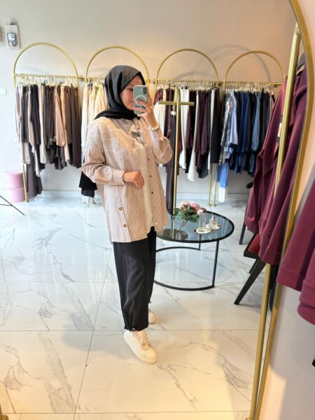 Paraşüt detaylı pantolon siyah